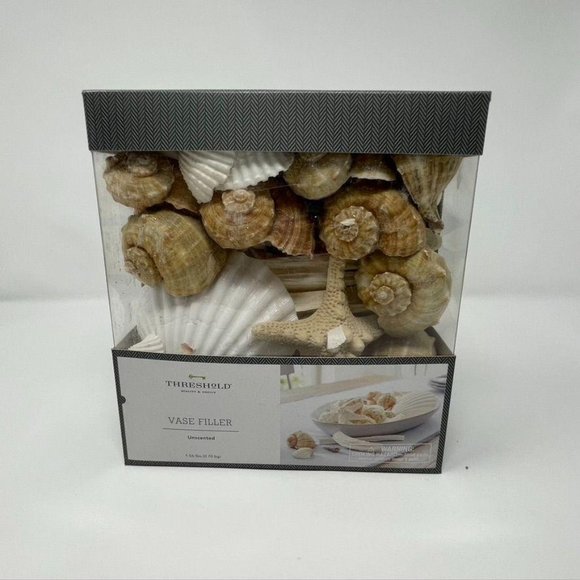 1.8lbs Unscented Shells Vase Filler Ivory/Brown